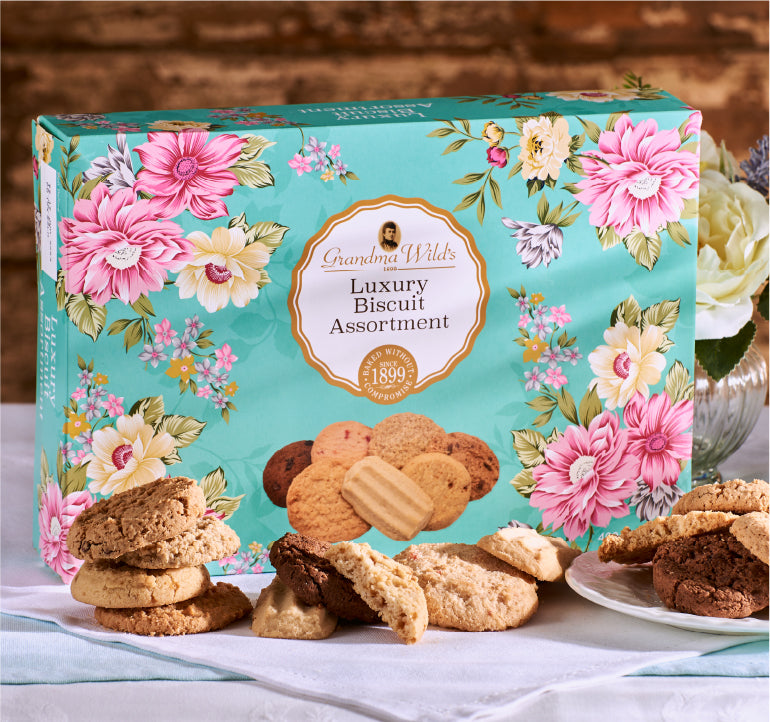 GRANDMA WILDS Victorian Floral Luxury biscuit selection
