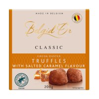 Belgid Or Belgian truffles with salted caramel