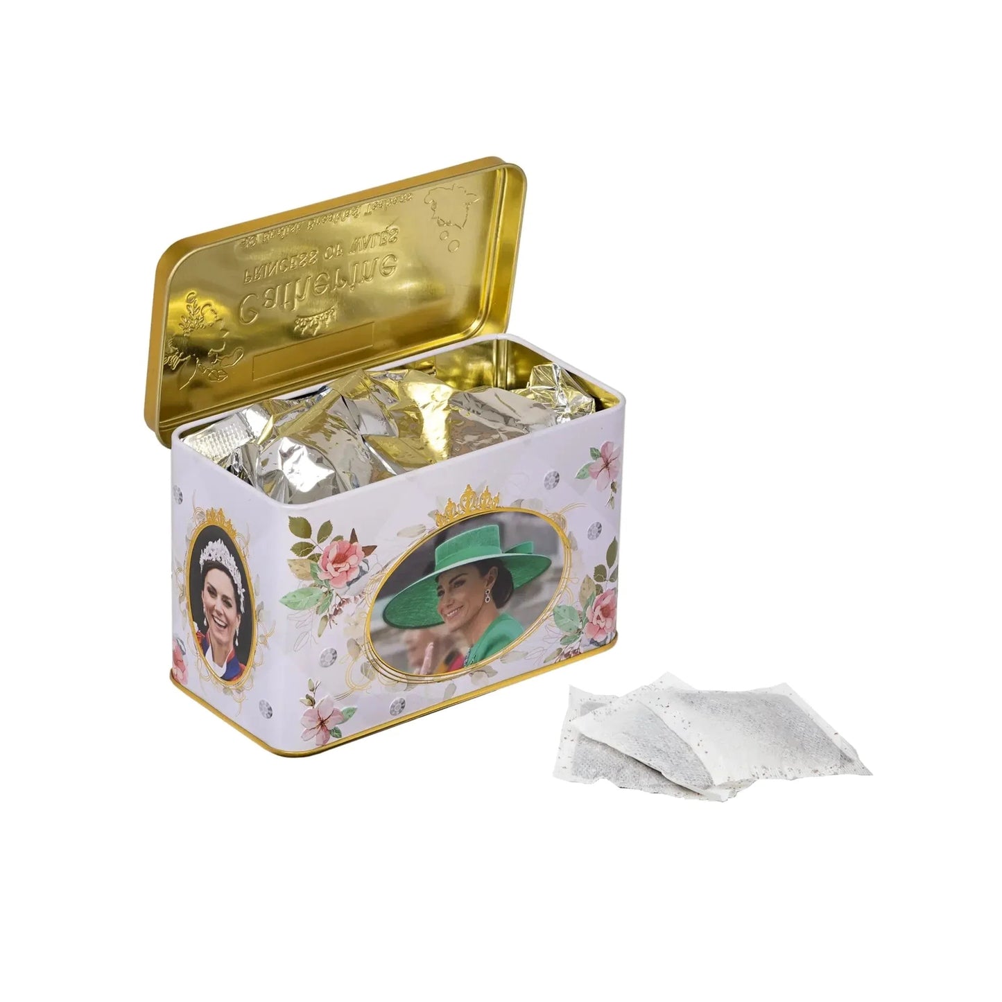 The Royal Family - Catherine Princess of Wales Tea Tin - 40 Breakfast Tea Bags