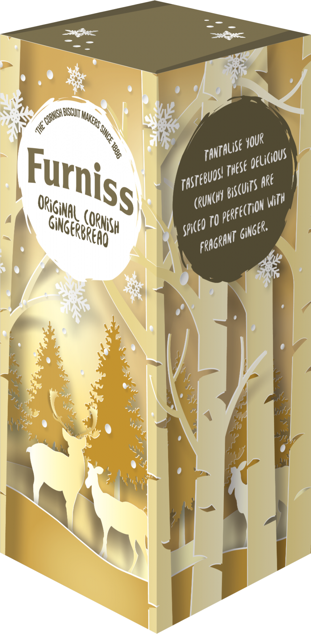 FURNISS Original Cornish Gingerbread - Christmas Carton 160g