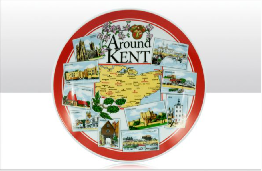 Around Kent 20cm Decorative Plate