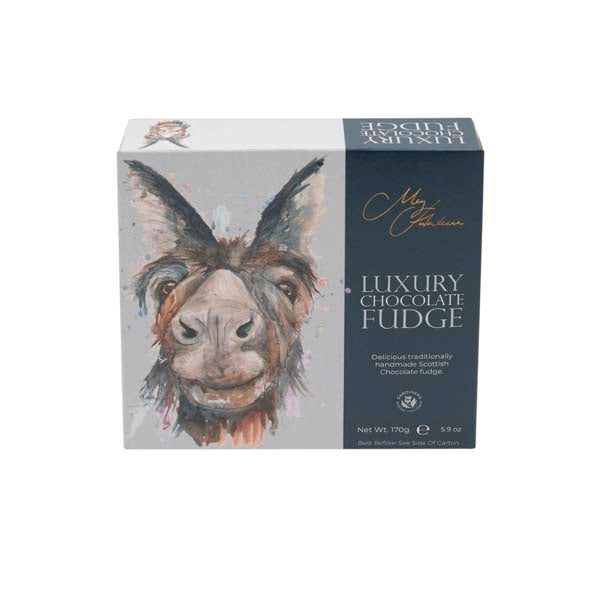 Meg Hawkins Donkey carton of ch fudge