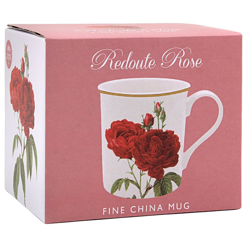 REDOUTE RED ROSE MUG