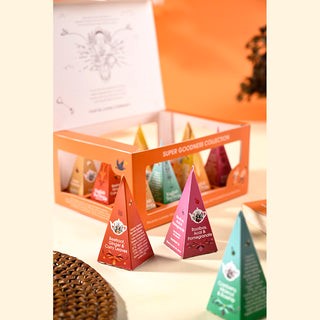 ENGLISH TEA SHOP Super Goodness Tea Collection - 12 Pyramid Gift Pack