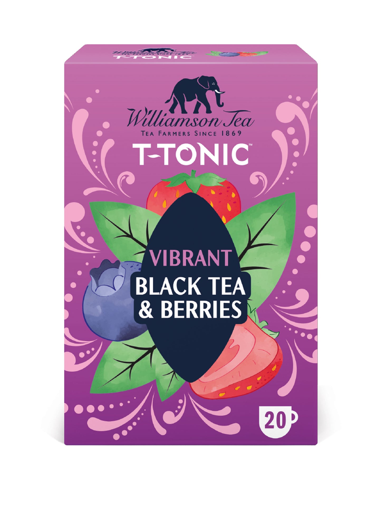 Williamson Tea - T-Tonic Black Tea & Berry Infusion 20 teabags