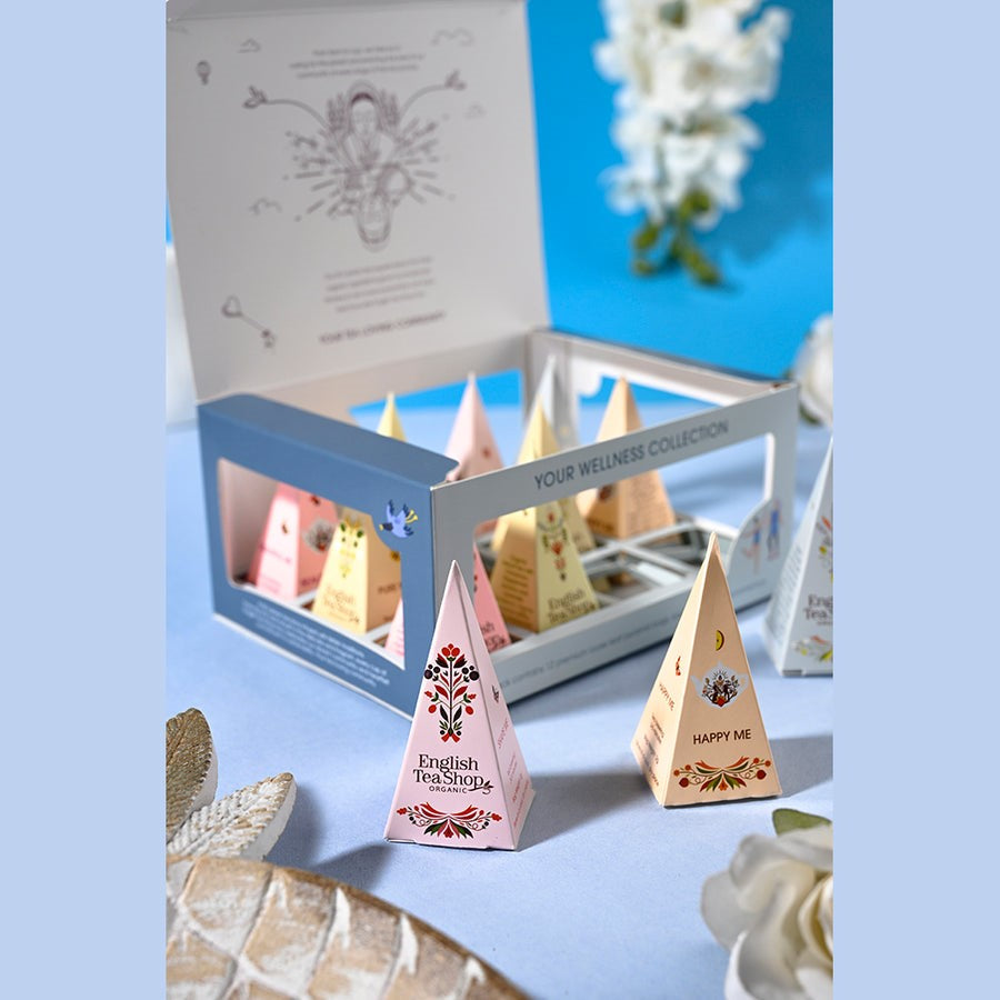ENGLISH TEA SHOP Wellness Tea Collection Prism 12 Pyramids