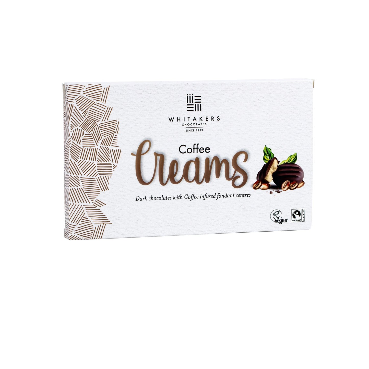 Whitakers dark chocolate covered coffee fondant creams