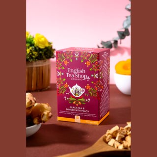 English TS Black Tea & Ginger with Peach - 20 Tea Sachets