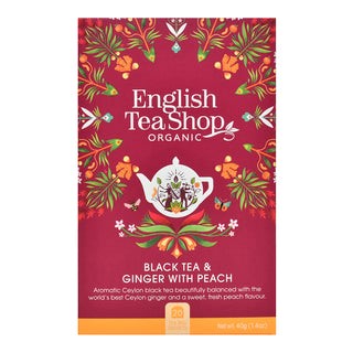 English TS Black Tea & Ginger with Peach - 20 Tea Sachets