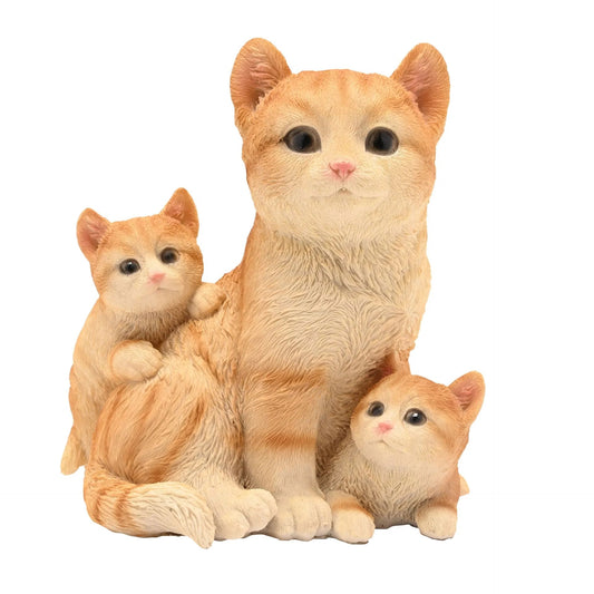Best of Breed Cat Family Figurine - Height 15cm
