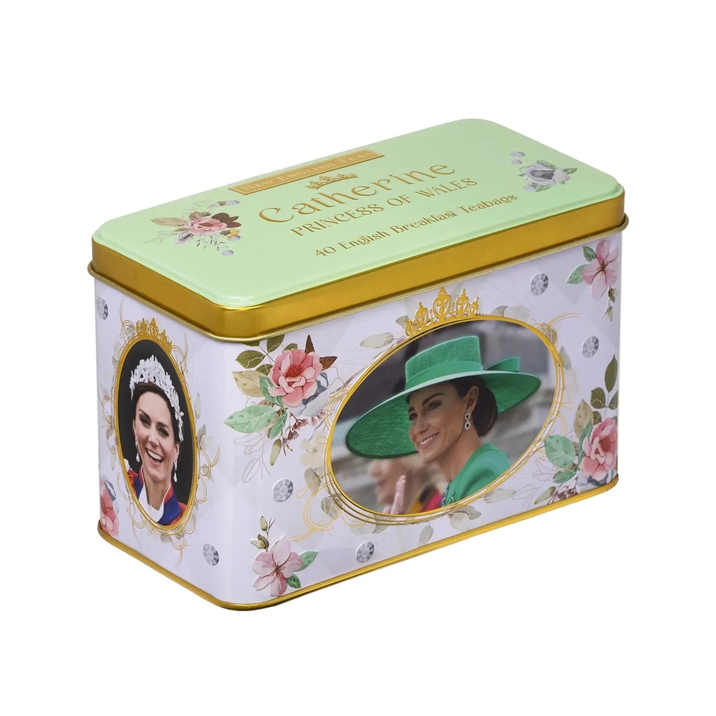 The Royal Family - Catherine Princess of Wales Tea Tin - 40 Breakfast Tea Bags