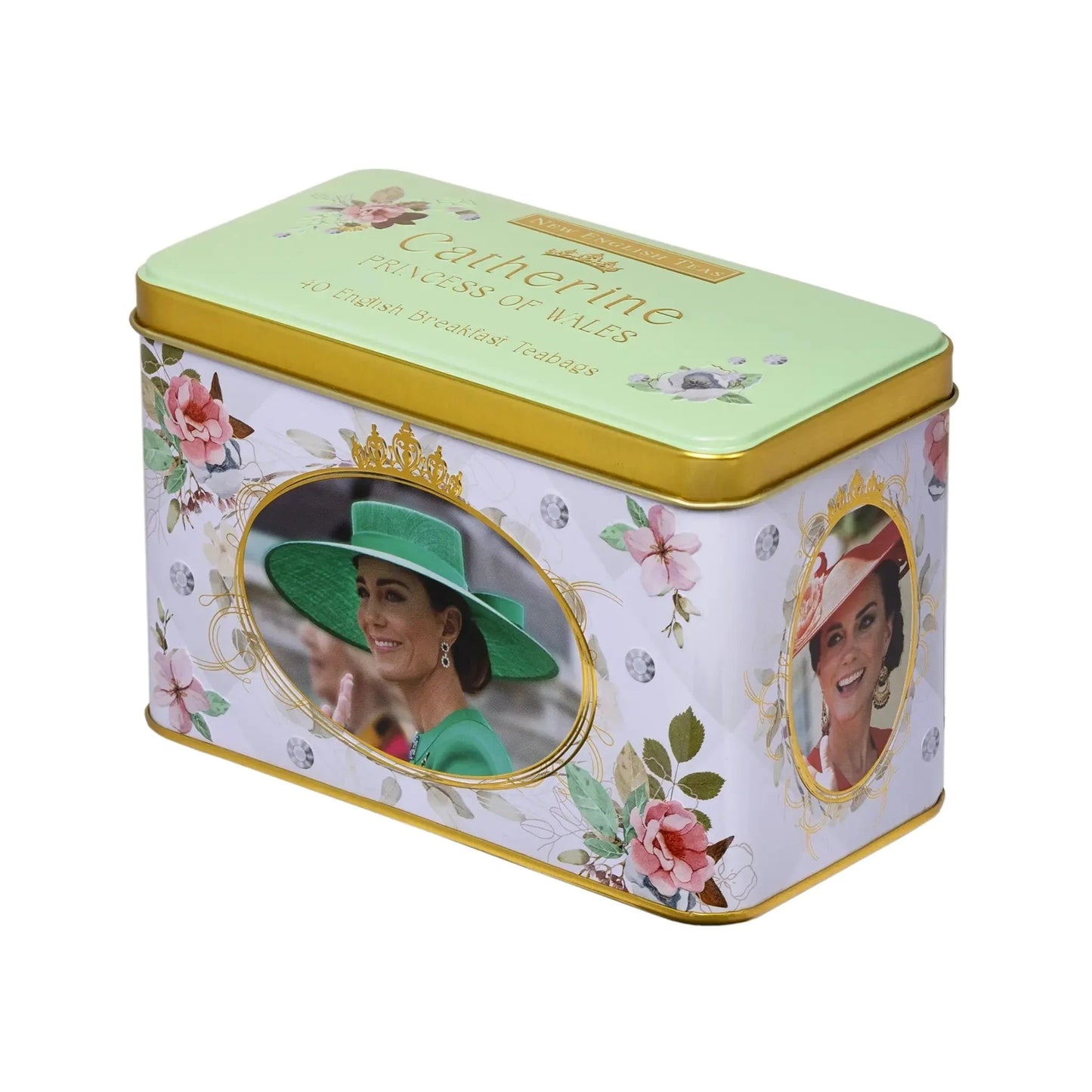 The Royal Family - Catherine Princess of Wales Tea Tin - 40 Breakfast Tea Bags