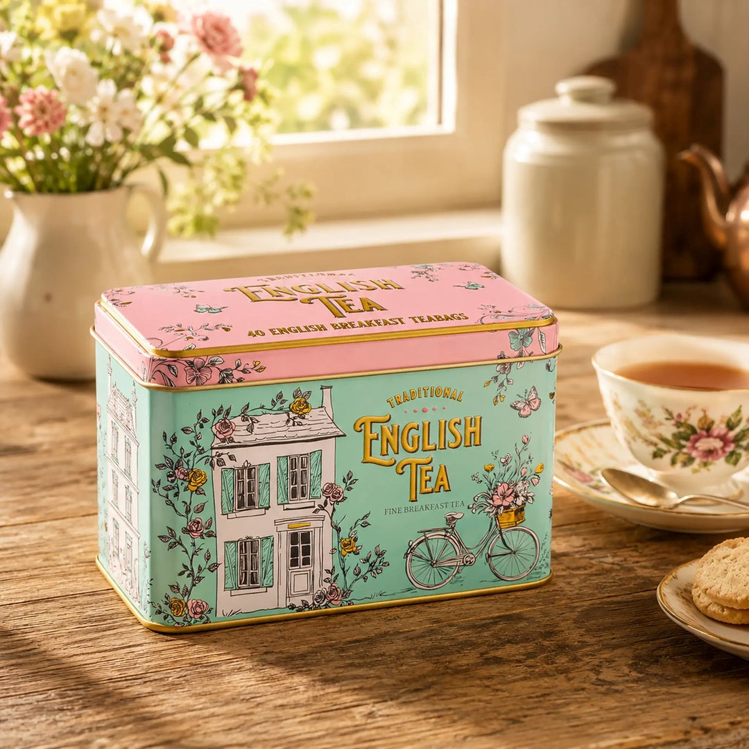 New English Teas - English Cottage - Classic Tea Tin 40 teabags