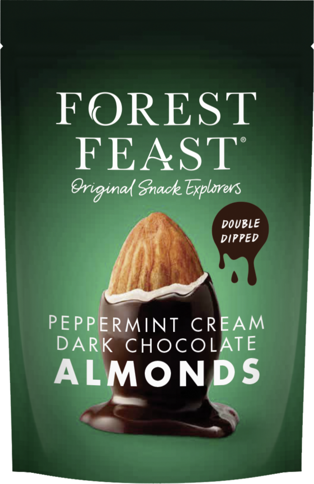 FOREST FEAST Peppermint Cream Dark Chocolate Almonds