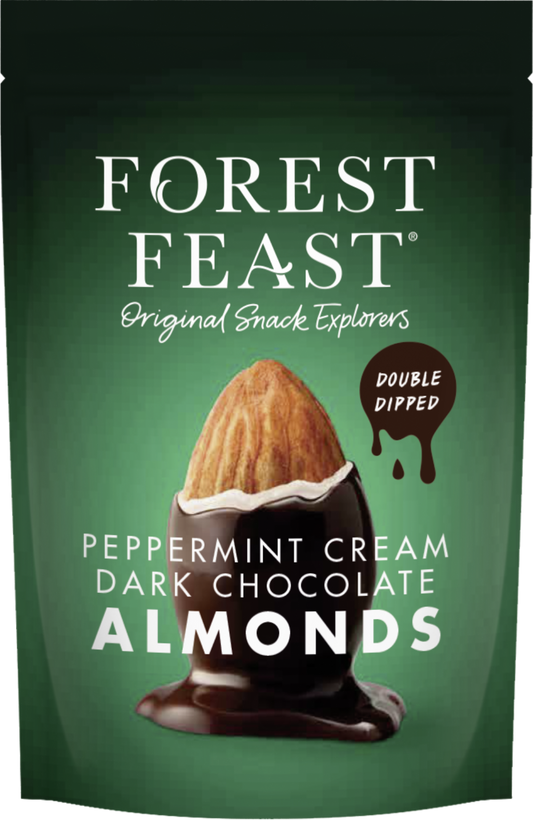 FOREST FEAST Peppermint Cream Dark Chocolate Almonds