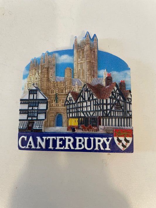 Canterbury Collage  Printed Resin Magnet