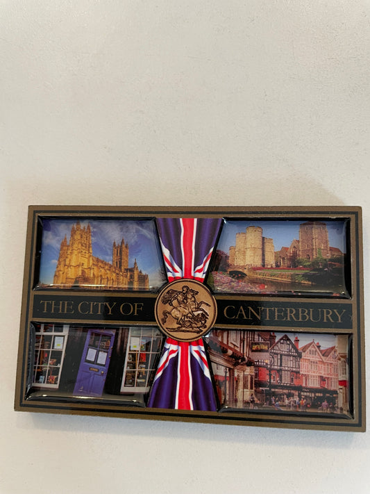 City of Canterbury epoxy coated wooden Magnet
