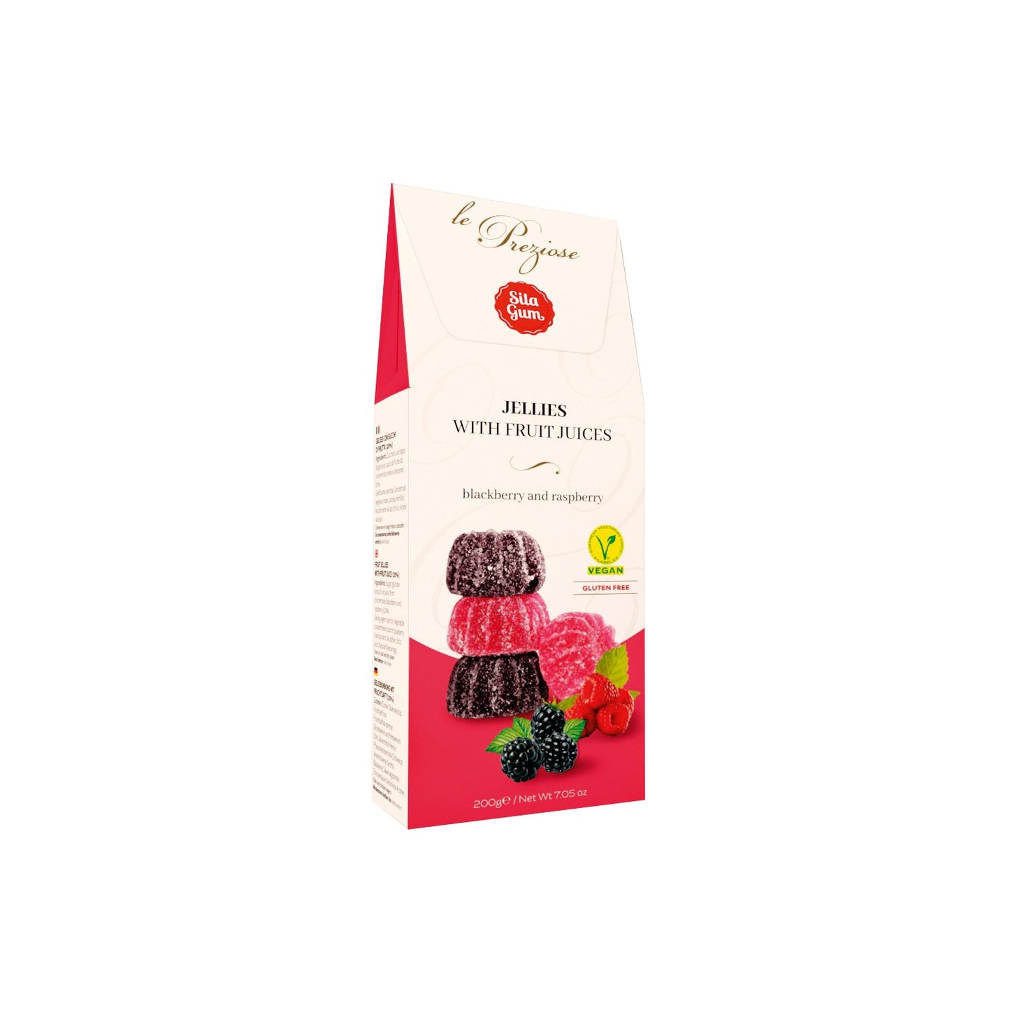 Italian blackberry & raspberry fruit jellies - 200g