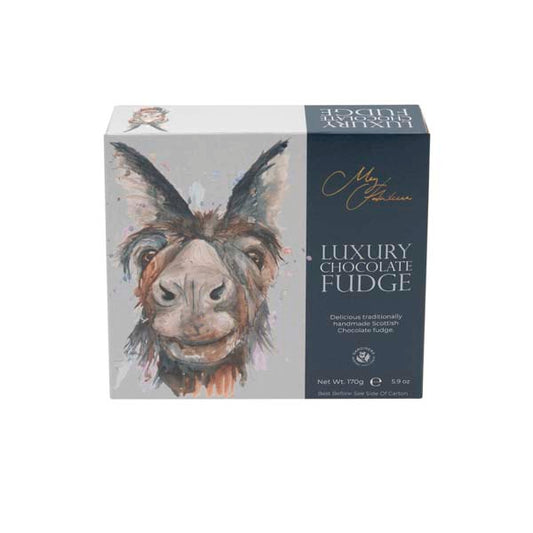 Meg Hawkins Donkey carton of ch fudge