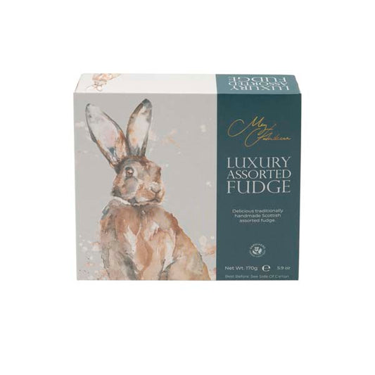 Meg Hawkins Hare carton of assort fudge