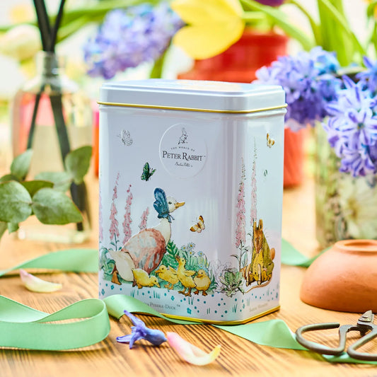 NEW ENGLISH TEAS Earl Grey Tea Jemima Puddle Duck Tin - 40 tea bag - Earl Grey