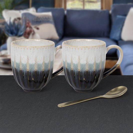 REACTIVE GLAZE MUGS SET OF 2
