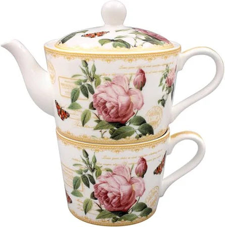 Redoute Rose Tea For One