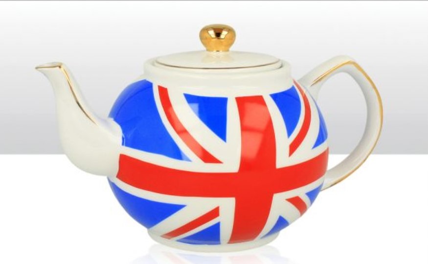 Round Teapot Union Jack