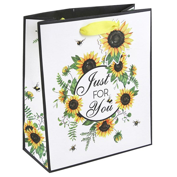 Sunflower Bees Medium Bag