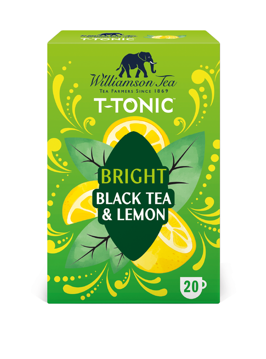 Williamson Tea - T-Tonic Green Tea & Lemon 20 teabags 40g/1.41oz
