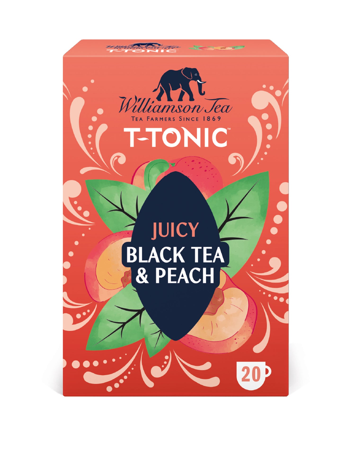 Williamson Tea - T-Tonic Black Tea & Peach 20 teabags