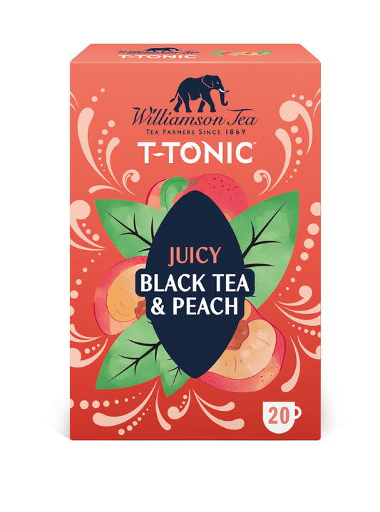 Williamson Tea - T-Tonic Black Tea & Peach 20 teabags