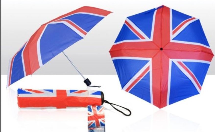 Union Jack Collapsible & Cover Umbrella