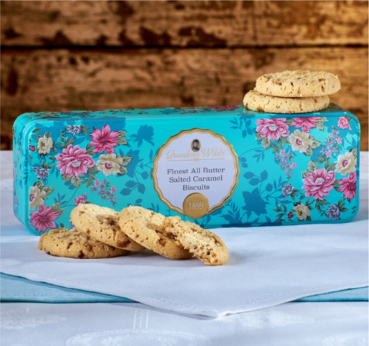Victorian Floral Salted Caramel biscuits