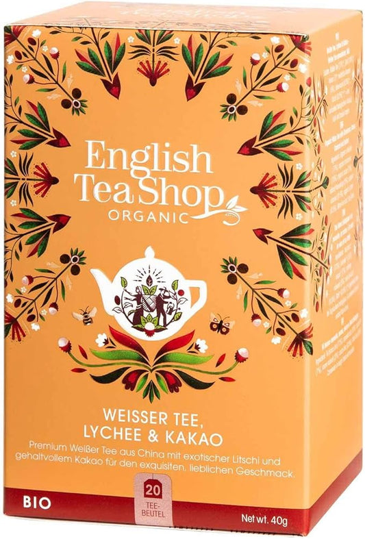 English TS white tea lychee cocoa 20ct