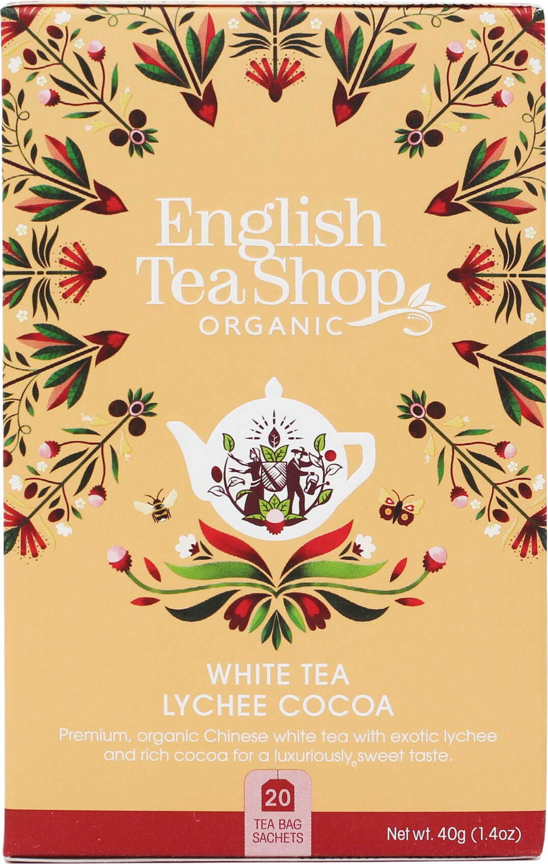 English TS white tea lychee cocoa 20ct