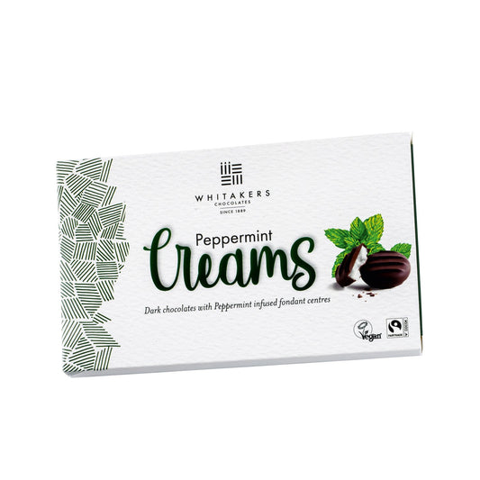 Whitakers dark chocolate covered peppermint fondant creams