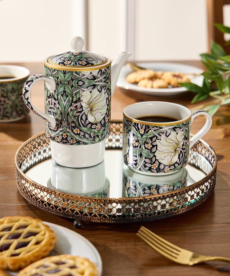 William Morris Midnight Pimpernel Tea For Two
