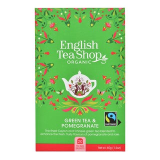 English TS green tea and pomegr 20ct